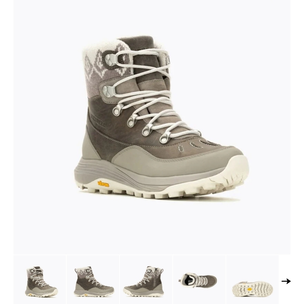 Merrell Women's Siren 4 Thermo Mid Zip Waterproof Hiking Boots.